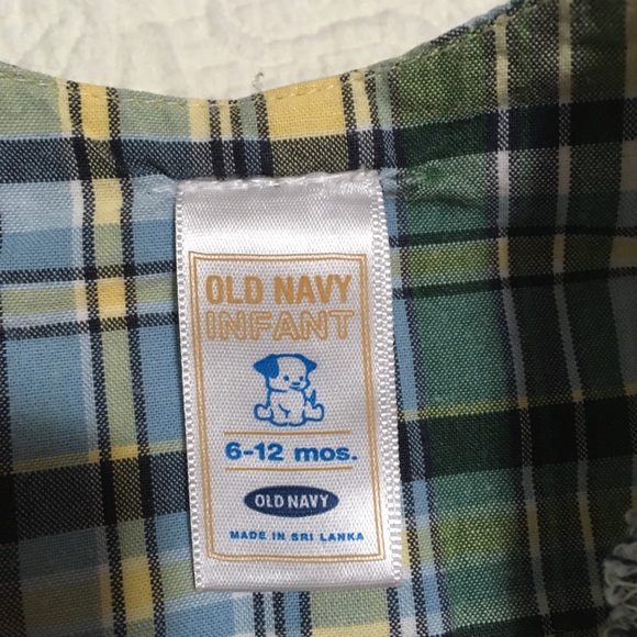 6-12m (4/$20) Plaid Cotton Short Rompers by Old Navy - Picture 7 of 7